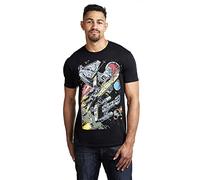 Star Wars Men's Falcon Battle T Shirt, Black (Black Blk), M UK