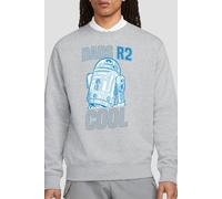 Star Wars Men's Father's Day Dads R2 Cool Sweatshirt in Light Grey | Size: 2XL Star Wars Light Grey 2XL