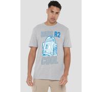 Star Wars Men's Father'S Day Dads R2 Cool T-Shirt Grey | Size: XL Star Wars Grey XL