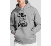 Star Wars Men's Father's Day Jedi By Night Hoodie in Light Grey | Size: Large Star Wars Light Grey L
