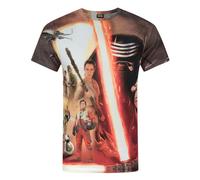 Star Wars Mens Force Awakens Heroes & Villains Sublimation T NS4056