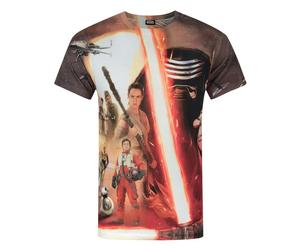 Star Wars Mens Force Awakens Heroes & Villains Sublimation T NS4056
