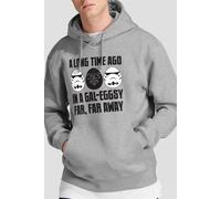 Star Wars Men's GalEggsy Far, Far Away Hoodie Light Grey | Size: Large Star Wars Light Grey L