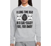 Star Wars Men's GalEggsy Far, Far Away Sweatshirt Light Grey | Size: 2XL Star Wars Light Grey 2XL