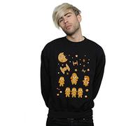 Star Wars Men's Gingerbread Empire Sweatshirt Black X-Large