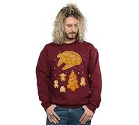 (XXL, Burgundy) Star Wars Mens Gingerbread Rebels Sweatshirt