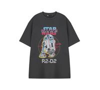 Star Wars Grey R2-D2 Short Sleeved T-Shirt Mens