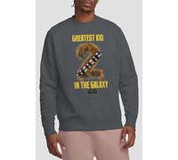 Star Wars Men's Greatest Kid Chewbacca Sweatshirt in Charcoal | Size: Small Star Wars Charcoal S