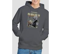 Star Wars Men's Grogo Legend Continues Hoodie Charcoal | Size: Medium Star Wars Charcoal M