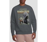 Star Wars Men's Grogo Legend Continues Sweatshirt Charcoal | Size: Large Star Wars Charcoal L