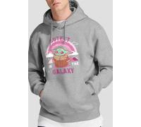 Star Wars Men's Grogu Cutest In The Galaxy Hoodie in Light Grey | Size: Medium Star Wars Light Grey M