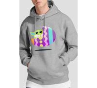 Star Wars Men's Grogu's Easter Egg Ride Hoodie in Light Grey | Size: 2XL Star Wars Light Grey 2XL
