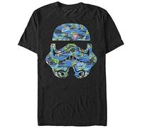 Star Wars Men's Hula Helmet Short Sleeve T-Shirt t Shirt, Black,