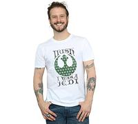 Star Wars Men's Irish I was A Jedi T-Shirt White Medium