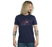 Star Wars Men's Italian Title X-Wing T-Shirt Navy Blue Large