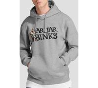 Star Wars Men's Jar Jar Binks Hoodie Light Grey | Size: Large Star Wars Light Grey L