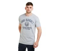 Star Wars Men's Jedi Knight Collegiate Cotton T-Shirt Grey | Size: Medium Star Wars Grey M