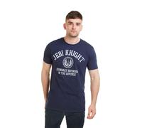 Star Wars Men's Jedi Knight Collegiate Cotton T-Shirt Navy | Size: Small Star Wars Navy S