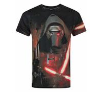 Star Wars Men's Kylo Ren Short Sleeved T-Shirt | White | Officially Licensed Merch | Size: Medium Star Wars White M