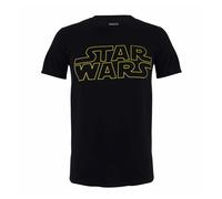 Star Wars Mens Logo T-Shirt (Black) Cotton - Size 2XL