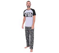 Star Wars Mens Long Pyjama Set Grey Blackt (X-Large)