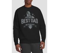 Star Wars Men's Mandalorian Father's Day Best Dad Sweatshirt in Black | Size: Medium Star Wars Black M