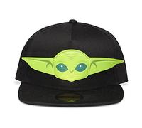 Star Wars Men's Mandalorian Grogu 3D Face Novelty Cap, Child, 5 to 6 Years Baseball, Black, M