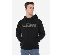 Star Wars Men's Mandalorian Landscape Logo Pullover Hoodie Black | Size: Large Star Wars Black L