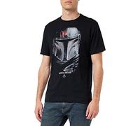 Star Wars Mens Mandalorian - Shadows T Shirt, Shadows Black, S UK