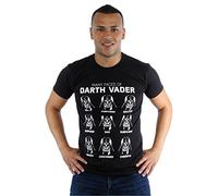 Star Wars Men's Many Faces of Darth Vader T-Shirt Large Black