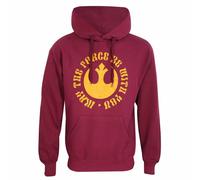 Star Wars Men's May The Force Be With You Hoodie in Red | Size: Medium Star Wars Red M