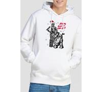 Star Wars Men's Merry Christmas Droids Hoodie White | Size: XL Star Wars White XL