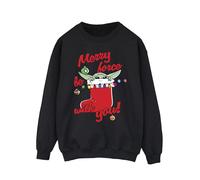 Star Wars Men's Merry Force Be With You Sweatshirt in Black | Size: Medium Star Wars Black M