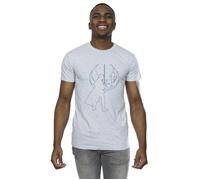 Star Wars Men's Obi-Wan Kenobi Jedi Master Balance T-Shirt in Grey | Size: 4XL Star Wars Grey 4XL