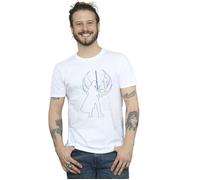 Star Wars Men's Obi-Wan Kenobi Jedi Master Balance T-Shirt in White | Size: XL Star Wars White XL