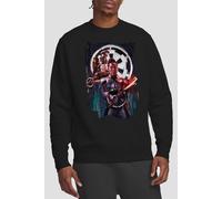 Star Wars Men's ObiWan Kenobi Reva Inquisitors Painted Sweatshirt Black | Size: Small Star Wars Black S