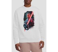 Star Wars Men's ObiWan Kenobi Reva Painted Sweatshirt White | Size: Large Star Wars White L