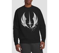 Star Wars Men's ObiWan Kenobi Shattered Jedi Sweatshirt Black | Size: 2XL Star Wars Black 2XL