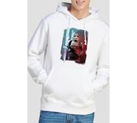 Star Wars Men's ObiWan Kenobi Stormtrooper Painted Hoodie White | Size: Small Star Wars White S