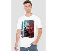 Star Wars Men's Obiwan Kenobi Stormtrooper Painted T-Shirt White | Size: 2XL Star Wars White 2XL