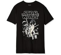 Star Wars Men's Official 'Poster' Graphic Tee Shirt, Black, L