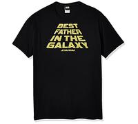 Star Wars Men's Officially Licensed Tees for Dad Shirt, Black//Pop Waters, Medium