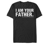 Star Wars Men's The Father T-Shirt, Black, XL