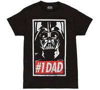 Star Wars Men's Officially Licensed Tees Shirt, Black/Dad, 3XL