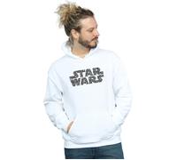 Star Wars Men's Paisley Logo Hoodie in White | Size: 2XL Star Wars White 2XL