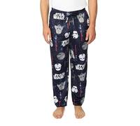 STAR WARS Men's Pajama Pants, Lounge Bottoms with Drawstring, Ultra-Soft & Comfortable, Galaxy Conquest, M