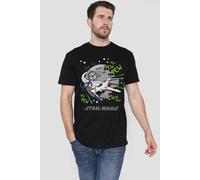 Star Wars Men's Pew Pew Xwing T-Shirt Black | Size: Medium Star Wars Black M