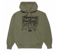 Star Wars Men's Protect Our Forests Triple Hoodie in Dark Olive | Size: Small Star Wars Dark Olive S