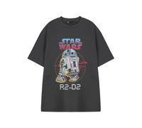 Star Wars Men's R2-D2 Short Sleeved T-Shirt | Charcoal | Official in Grey | Size: Medium Star Wars Grey M