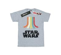 Star Wars Mens Rainbow Cotton T-Shirt - Sports Grey - Sports Grey - XXL